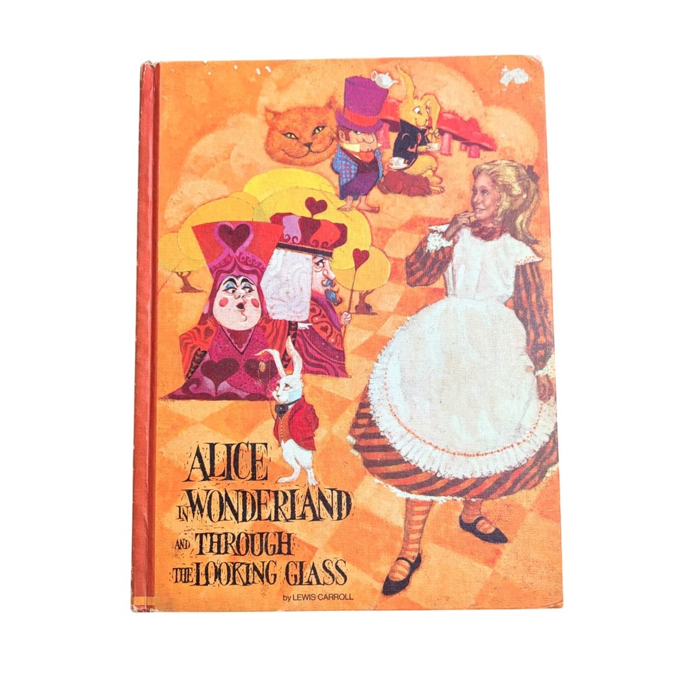 Vintage 1969 Alice in Wonderland Through the Looking Glass Classic Press Book